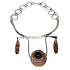 Warrior Queen Mixed Metal Statement Necklace with Labradorite Necklaces