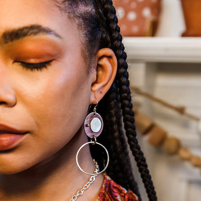 The Unique Earrings Collection from Junebug Jewelry Designs. Choose from mixed metal, copper, Argentium Silver and gemstone designs. Each pair of earrings is comfortable and lightweight enough to enjoy wearing all day.