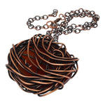 Amber Agate Copper Pendant Necklace Necklaces Junebug Jewelry Designs