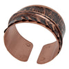 Antiqued Cross-Fold Copper Cuff Bracelet Bracelets