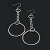 Argentium Chain Hoop Dangle Earrings Earrings