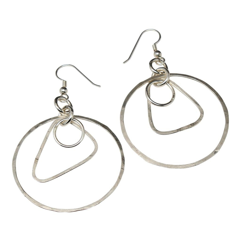Argentium Silver Unique Hoop Earrings Earrings