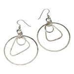 Argentium Silver Unique Hoop Earrings Earrings