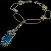 Blue Agate Argentium Silver Choker Statement Necklace Necklaces