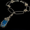 Blue Agate Argentium Silver Choker Statement Necklace Necklaces