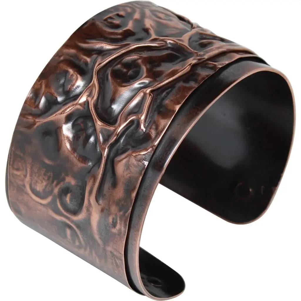 The Hills and Valleys Copper Cuff Bracelet from Junebug Jewelry Designs