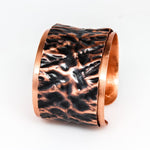 Crinkled Copper Cuff Bracelet Bracelets