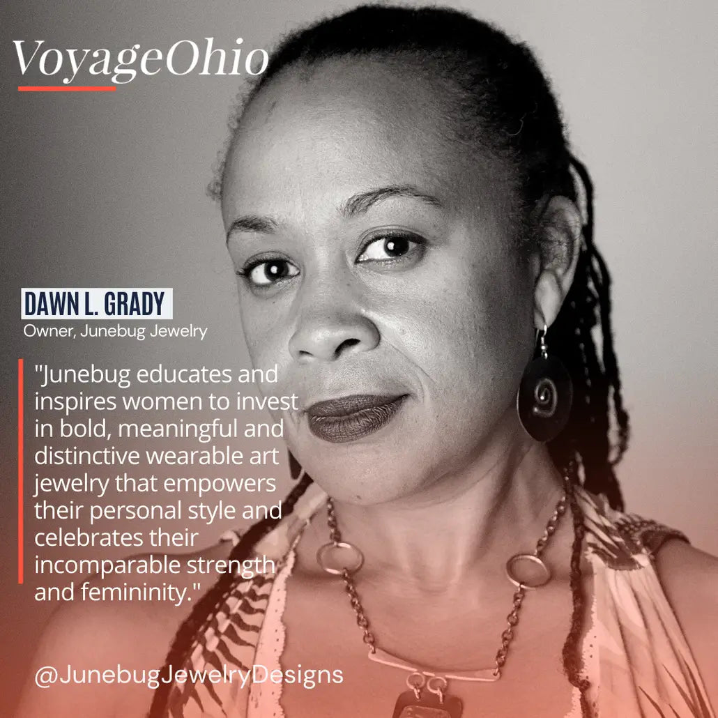 Junebug Jewelry Designs featured in VoyageOhio Magazine