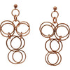 Double Infinity Copper Earrings