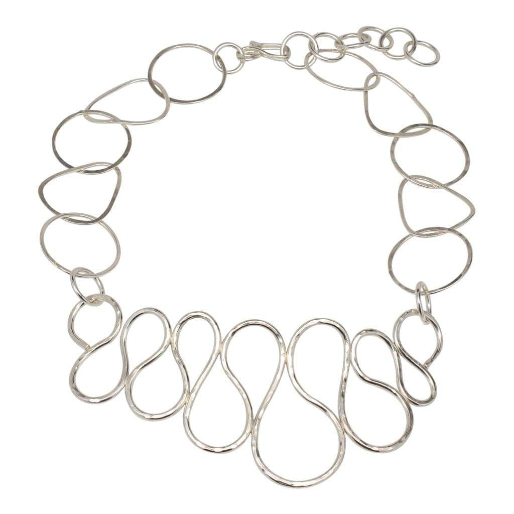 Feeling Loopy Argentium Silver Statement Choker Necklace