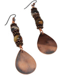 Jupiter Jasper and Copper Teardrop Earrings Earrings