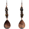 Jupiter Jasper and Copper Teardrop Earrings Earrings