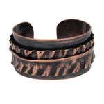 Molded & Antiqued Copper Cuff Bracelet Bracelets