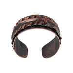 Molded & Antiqued Copper Cuff Bracelet Bracelets