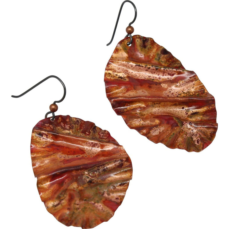 More Fiyah Painted Copper Earrings Earrings