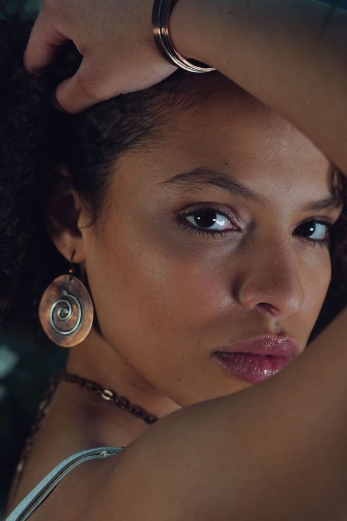The Journey Copper and Argentium Silver Earrings Earrings