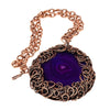 The Purple Lady Copper Pendant Necklace Necklaces