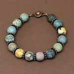 ’The Stress Whisperer’ Semi-Precious Gemstone Beaded Bracelet Bracelets