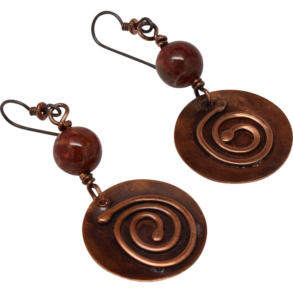 A Goal-Oriented Journey Copper Dangle Earrings - Small Earrings
