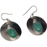 Argentium Silver and Natural Chinese Turquoise Earrings Earrings