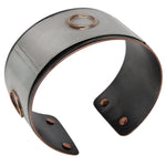 Argentium Silver on Copper Cuff Bracelet Bracelets