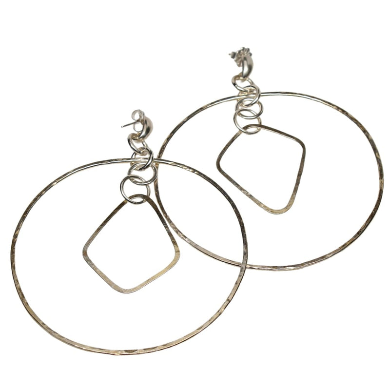 Big and Fabulous Argentium Silver Hoop Earrings Earrings