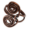 Copper Double Spiral Ring Rings