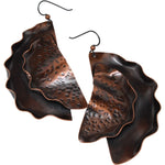 Copper Shell Statement Earrings Earrings