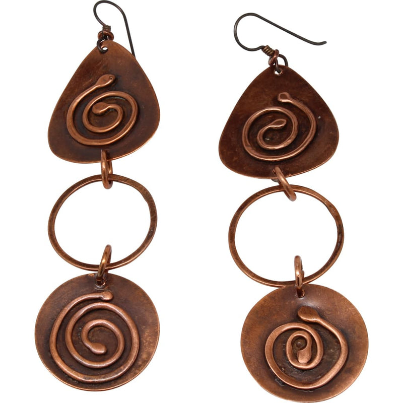 Double Your Journey Copper Dangle Earrings – Junebug Jewelry Designs