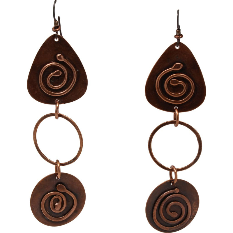 Double Your Journey Copper Dangle Earrings – Junebug Jewelry Designs