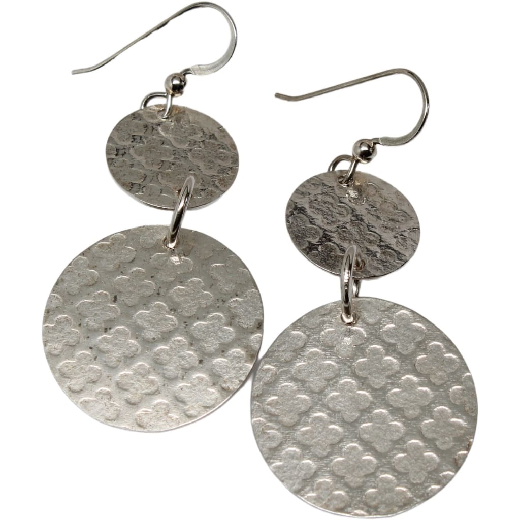 Etched Argentium Silver Earrings - Version One Earrings