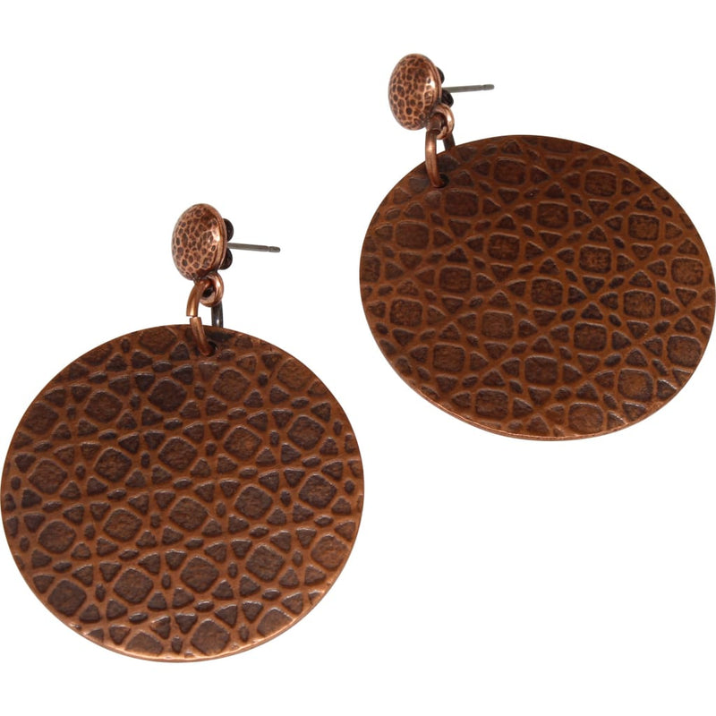 Fabulous Copper Plate Earrings (Version 1) Earrings