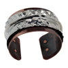 Molded Argentium Silver on Copper Cuff Bracelet Bracelets