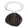 Molded Copper And Argentium Silver Statement Necklace Necklaces