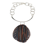 Molded Copper And Argentium Silver Statement Necklace Necklaces