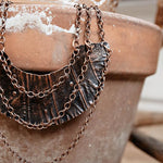 Molded Copper Bib Statement Necklace Necklaces