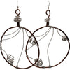 Oh The Drama Copper and Argentium Silver Big Hoop Earrings Earrings