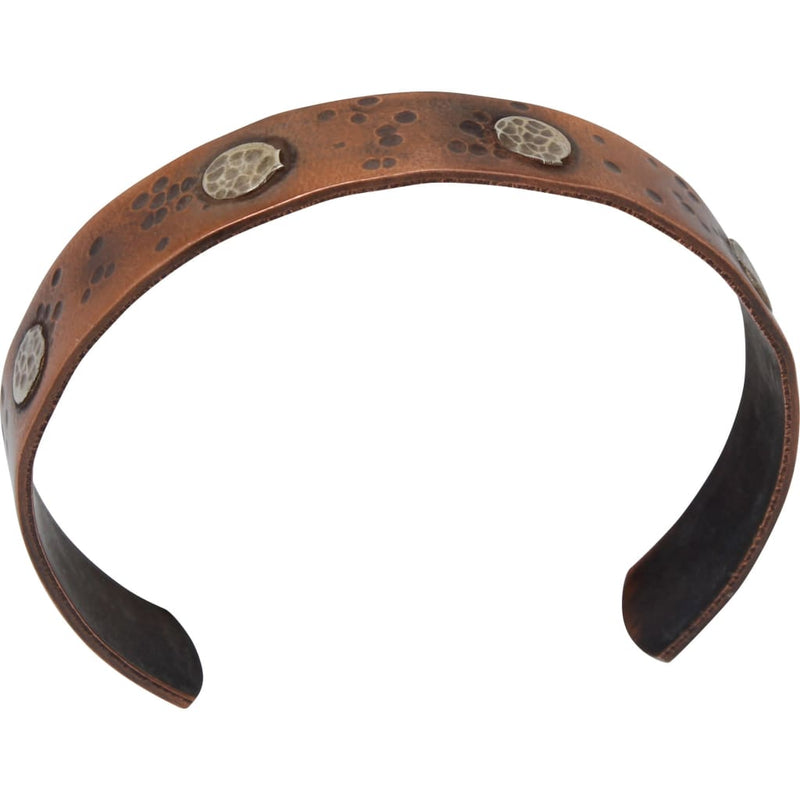 Unisex Beauty Marks Narrow Copper Cuff Bracelet Bracelets