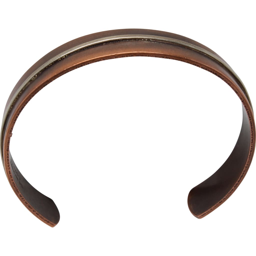 Unisex Copper and Argentium Silver Stripe Cuff Bracelet Bracelets